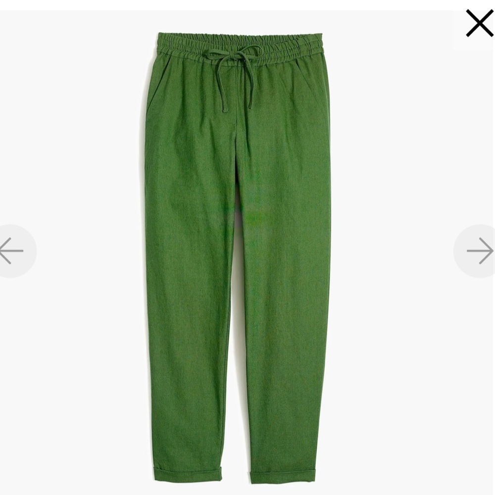 J. Crew Utility Green Drawstring Pull On Pant - image 3